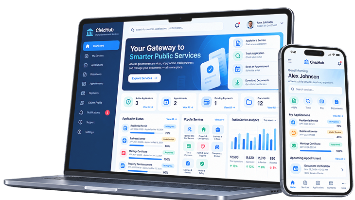E-Commerce store on laptop and phone